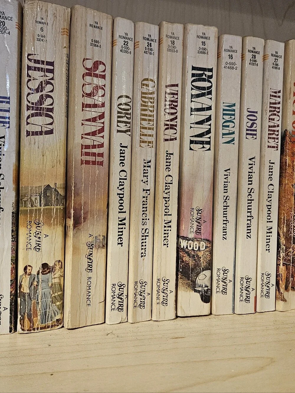 Collecible Vintage Paperback Scholastic Sunfire Romance Teen Books - 16